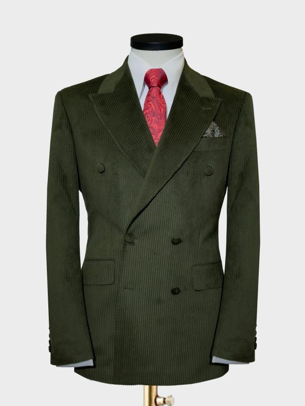 Corduroy Double-Breasted Suit