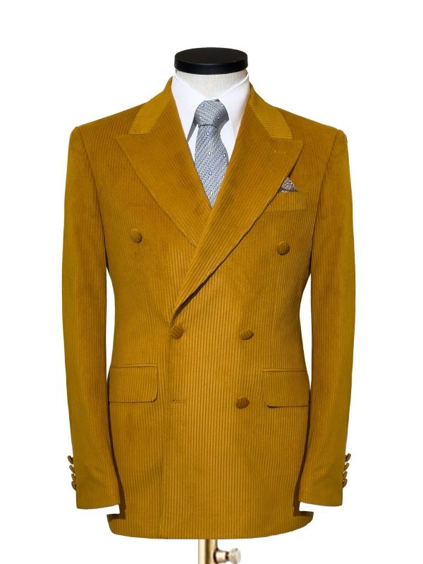 Corduroy Double-Breasted Suit