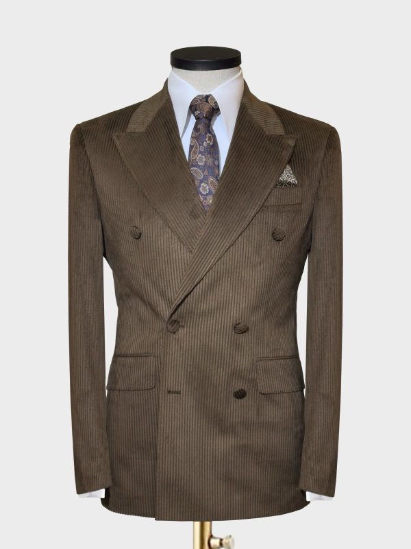 Corduroy Double-Breasted Suit